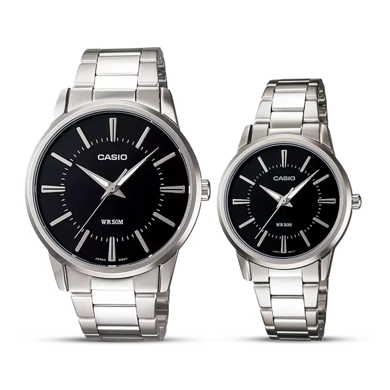 Casio Black Dial Couple Watch | MTP/LTP-1303D-1A